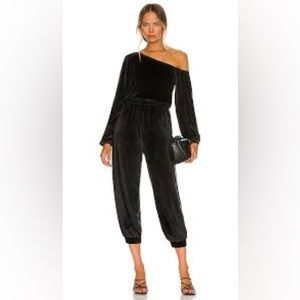 Lovers and Friends Off the Shoulder Velvet Jumpsuit (US M)